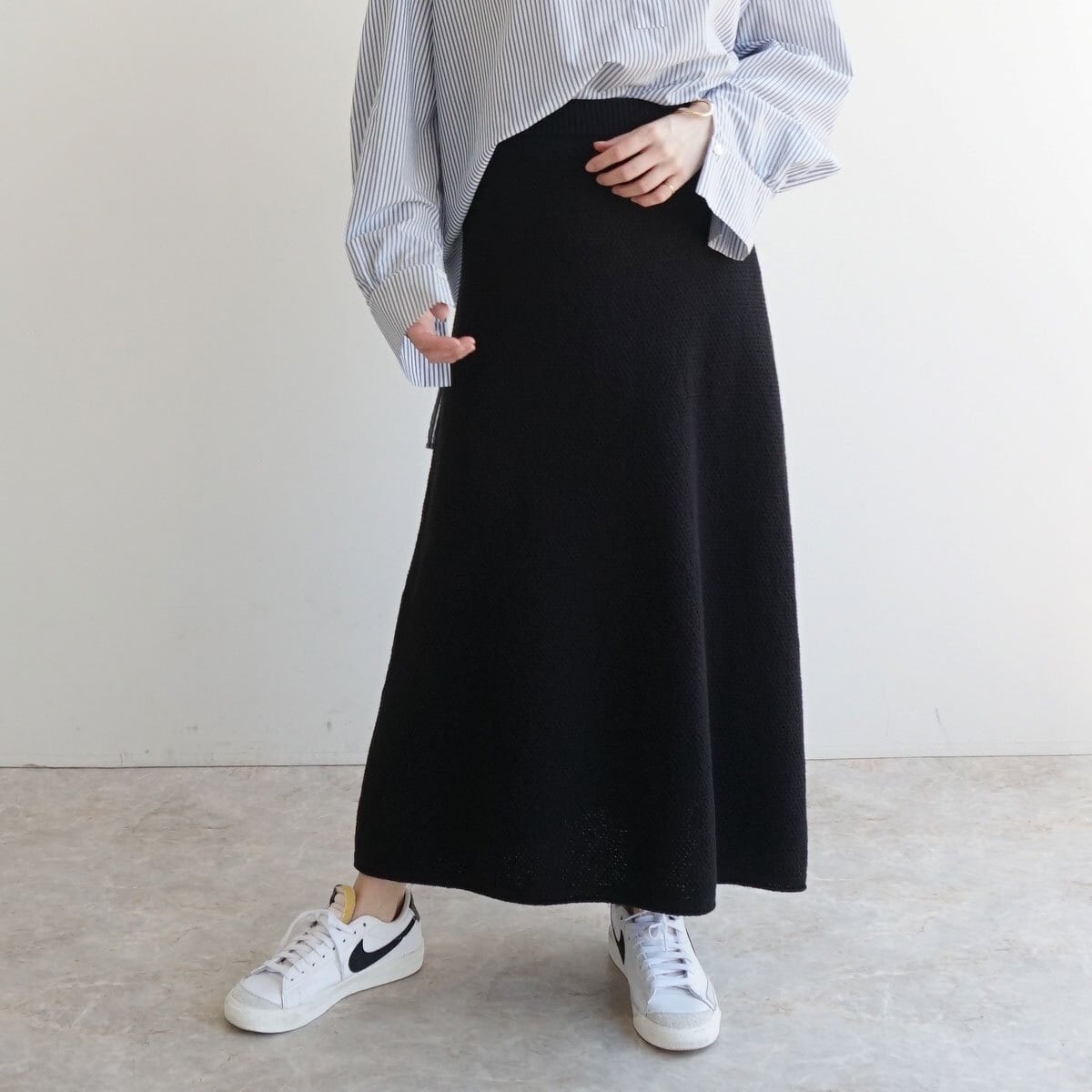 コットン100%地柄スカート