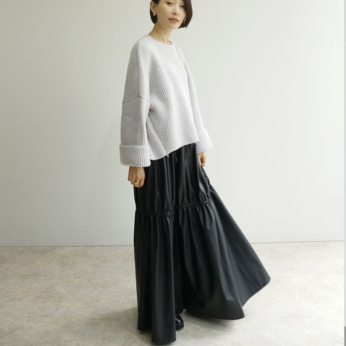 前スリットバルキーニット SALE価格