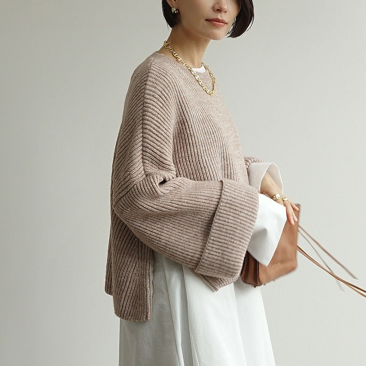 前スリットバルキーニット SALE価格