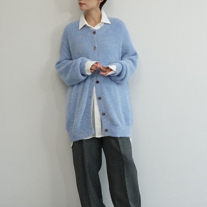 ラメフェザーカーディガン