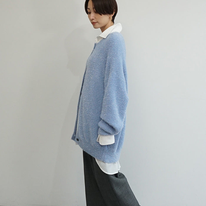 ラメフェザーカーディガン