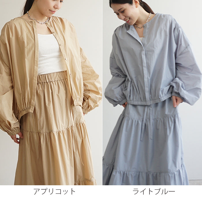 ギャザーはおりブラウス