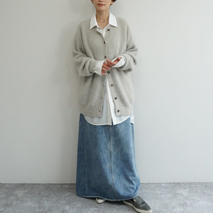 ラメフェザーカーディガン