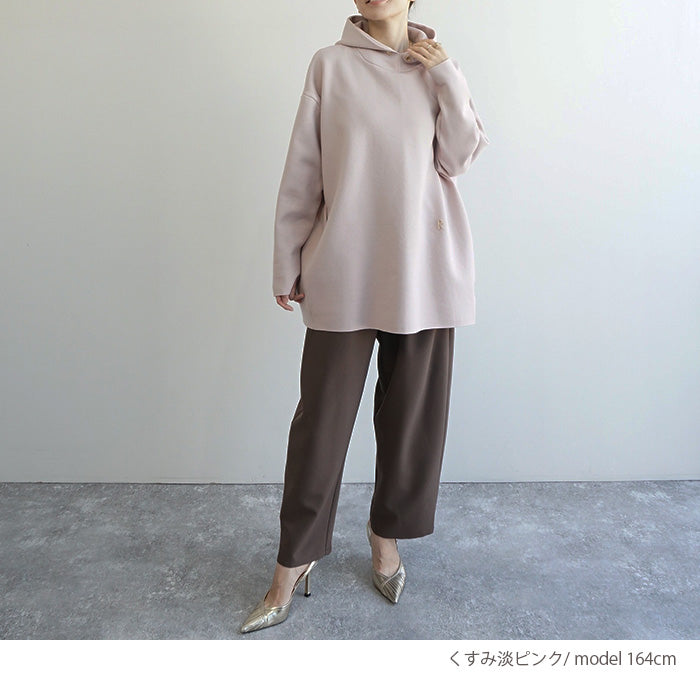 フーディーチュニックニット