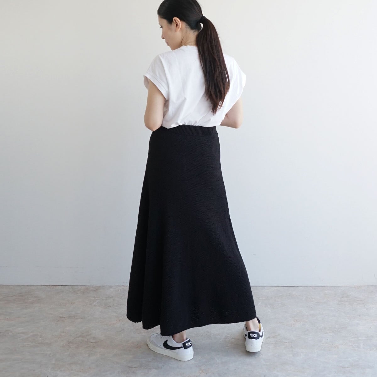コットン100%地柄スカート