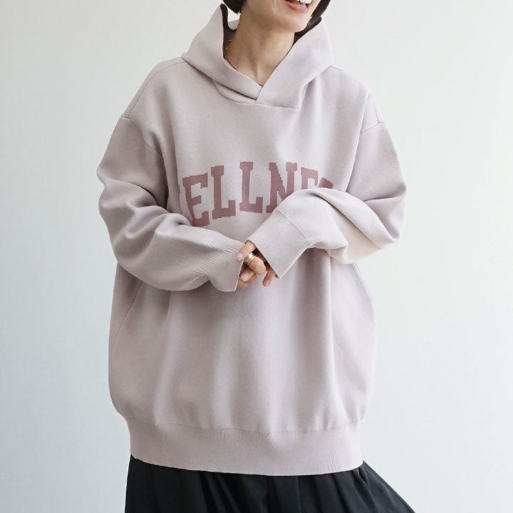 ロゴフーディーニット