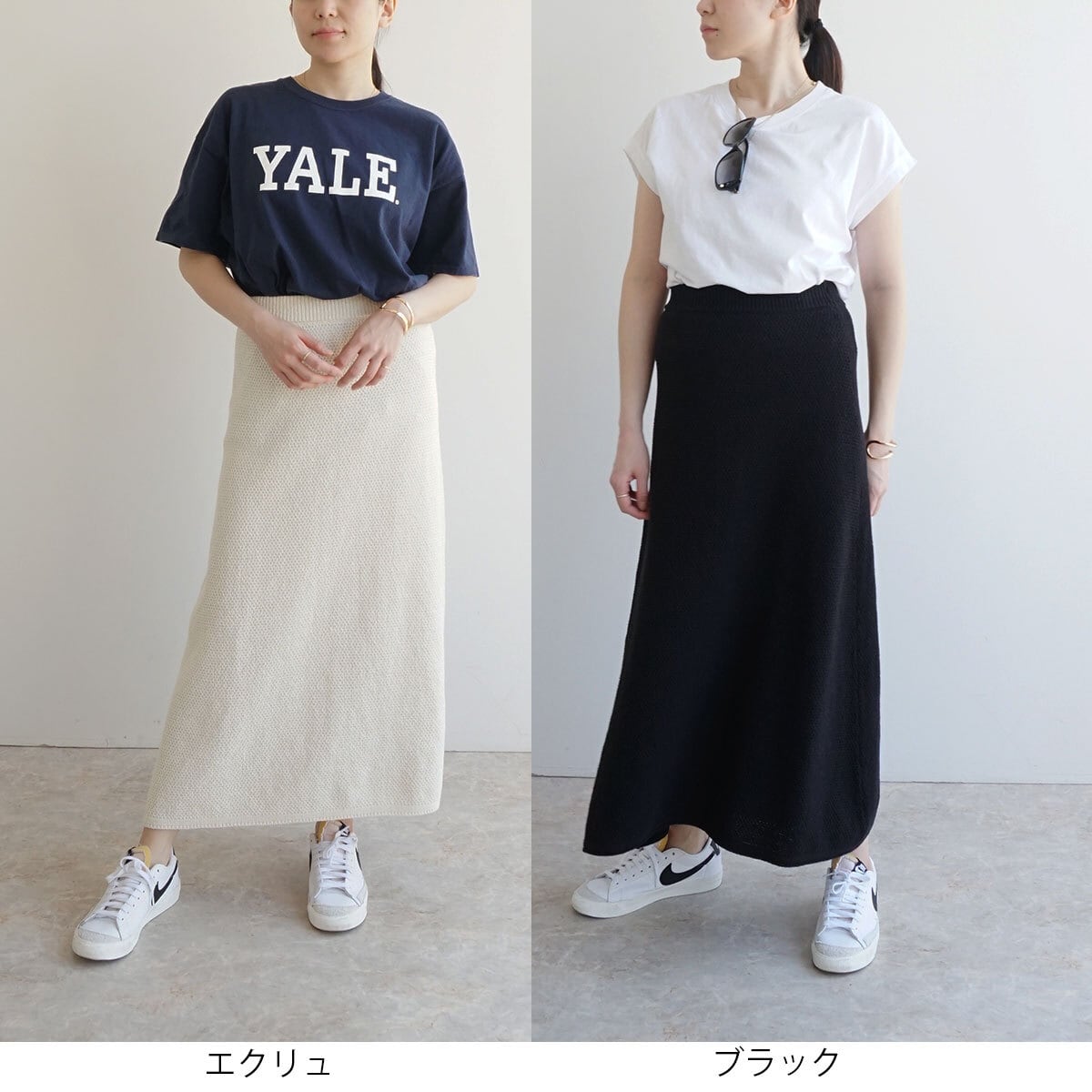 コットン100%地柄スカート