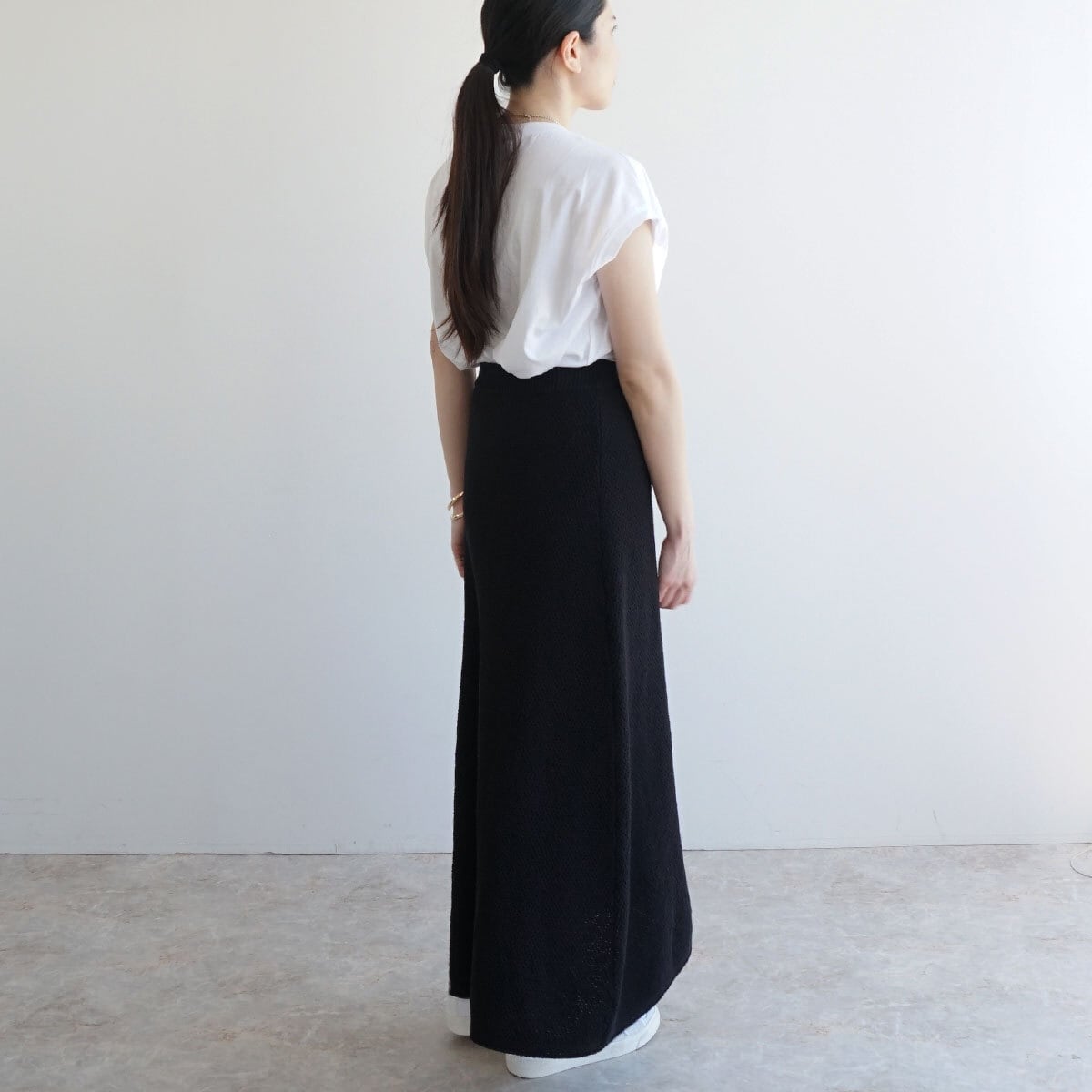 コットン100%地柄スカート