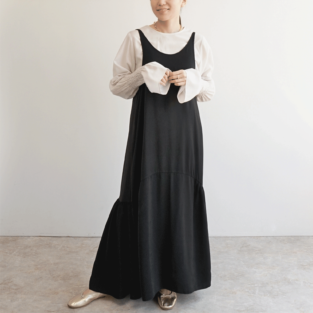 FASHFREN ギャザーキャミワンピース ギャザーキャミワンピース – FASHFREN