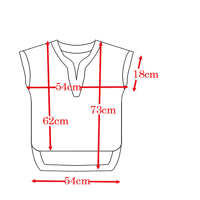 キーネックカットT
